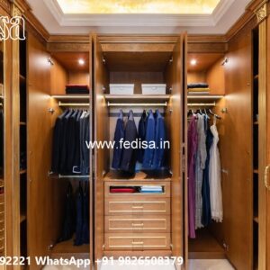 Classic Wooden Wardrobe Design for Elegant Interiors No-8109