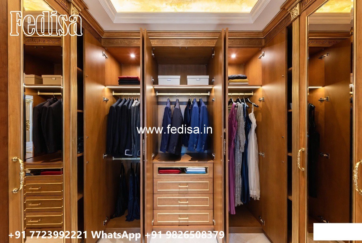 Classic Wooden Wardrobe Design for Elegant Interiors No-8109