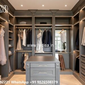 Luxury Wardrobe Design with Glossy Finish No-8133