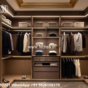 Luxury Wardrobe Design with Stylish Lighting No-8195