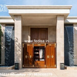 Elegant Wardrobe Design with Rich Texture No-8233