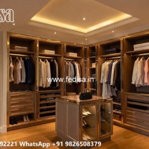 Smart Wardrobe Design with Stylish Storage No-8235