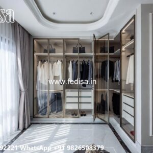Elegant Wardrobe Design with Hidden Compartments No-8252