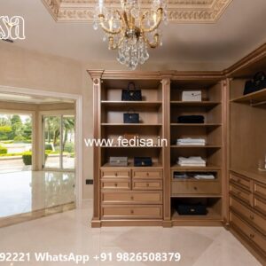 Elegant Wardrobe Design with Custom Shelves No-8263