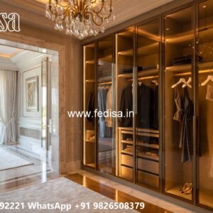 Stylish Wardrobe Design with Decorative Finish No-8281