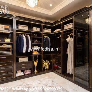 Premium Wardrobe Design with Glass Elements No-8305