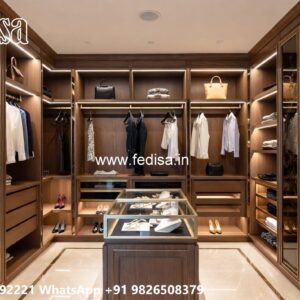 Elegant Wardrobe Design with Decorative Mirrors No-8318