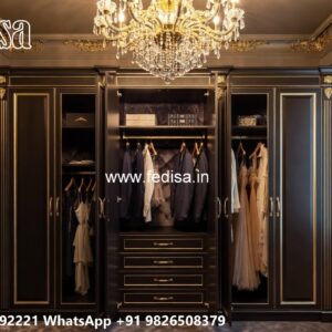 Smart Wardrobe Design with Elegant Storage No-8321