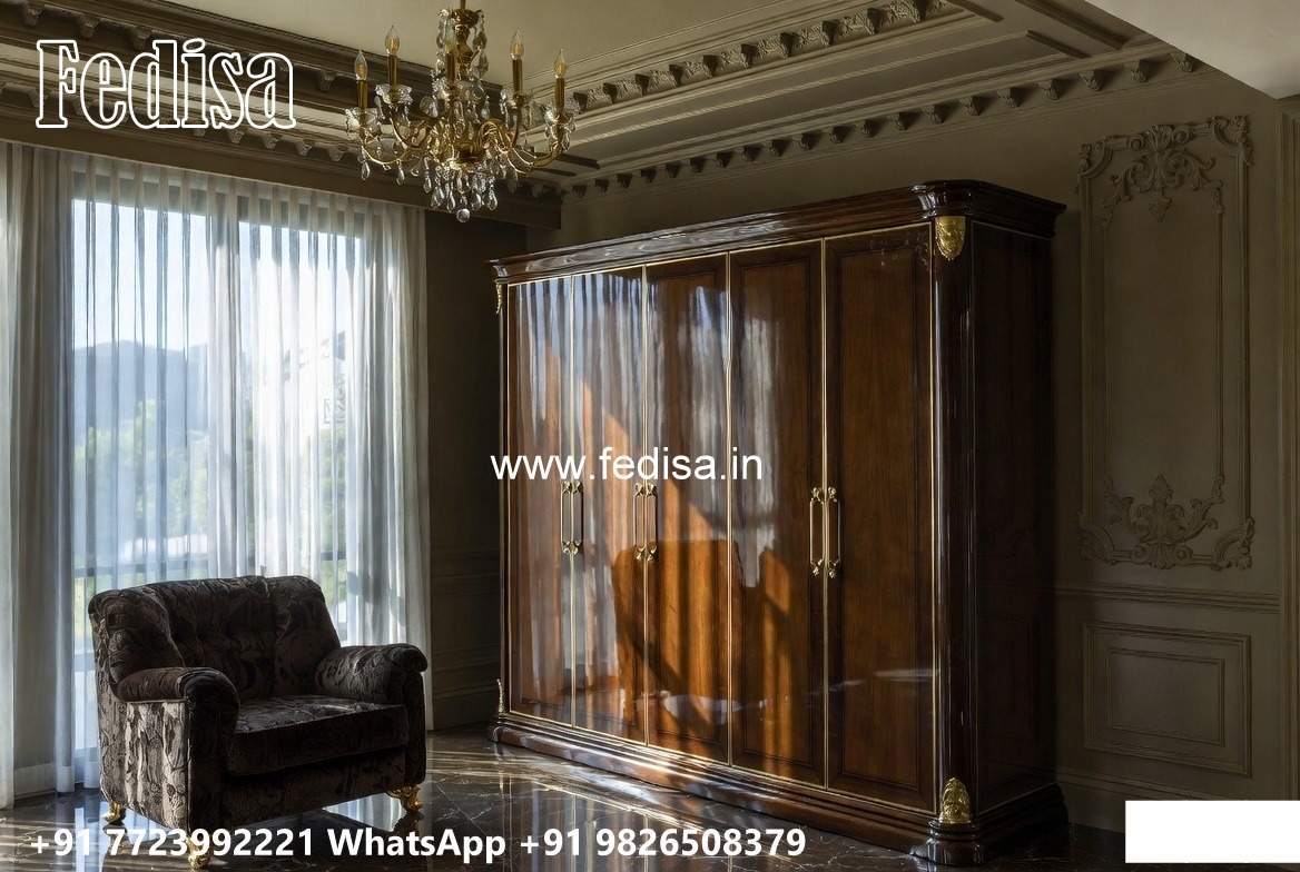 Luxury Wardrobe Design with Mirror Elegance No-8346