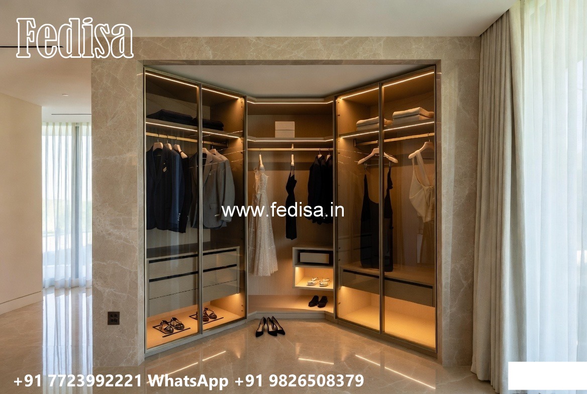 Luxury Wardrobe Design with Premium Glass Doors No-8352