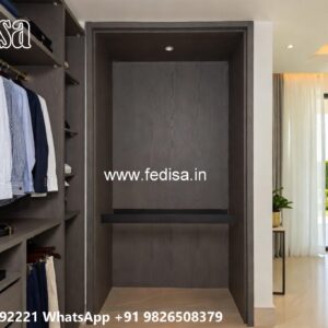 Modern Wardrobe Design with Elegant Shelving No-8353