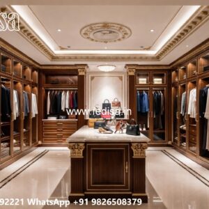 Smart Wardrobe Design with Elegant Interiors No-8358
