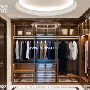 Luxury Wardrobe Design with Wooden Sophistication No-8359