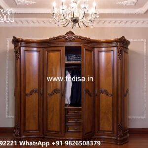 Contemporary Wardrobe Design with Mirror Panels No-8366