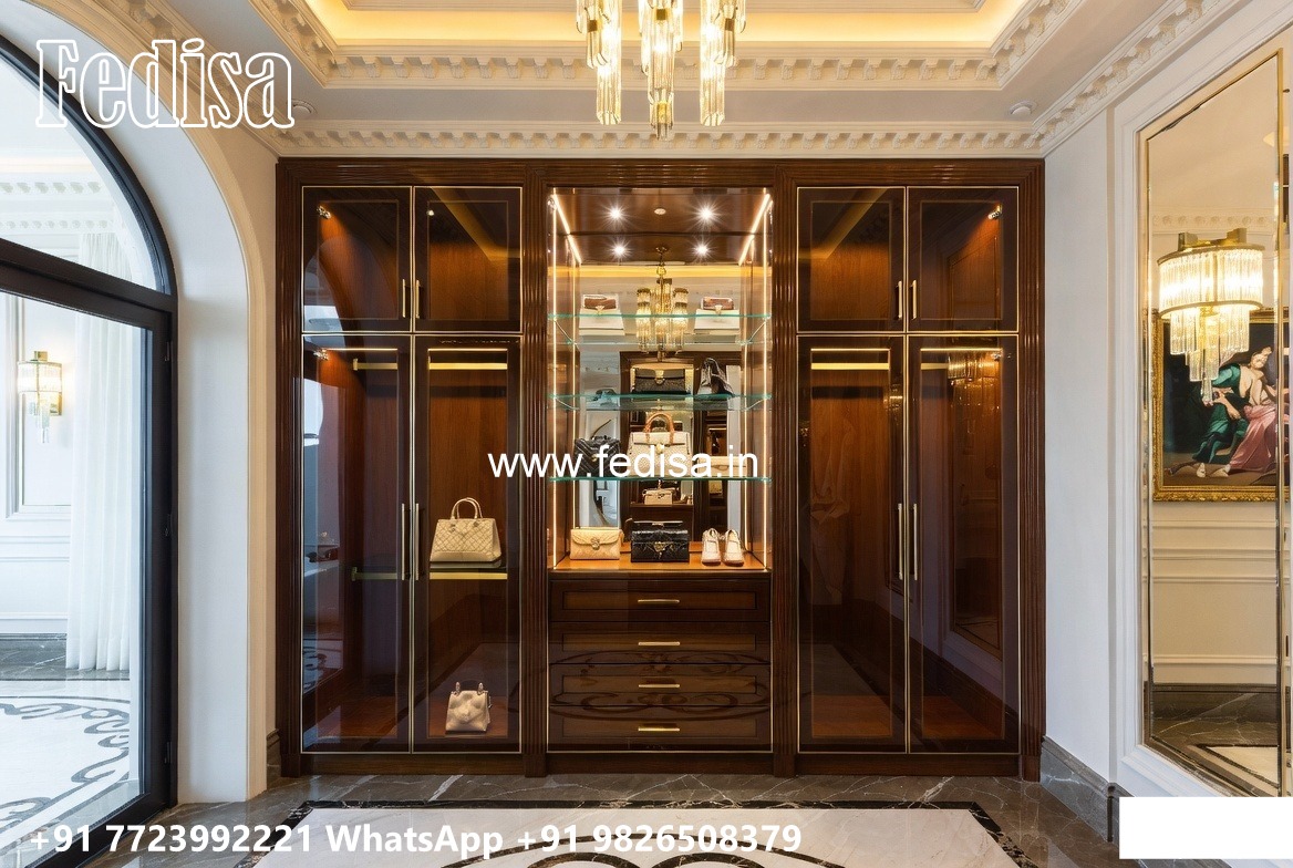 Luxury Bedroom Wardrobe Design with Smart Features No-8369