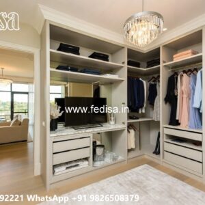 Premium Wardrobe Design with Elegant Wooden Finish No-8373