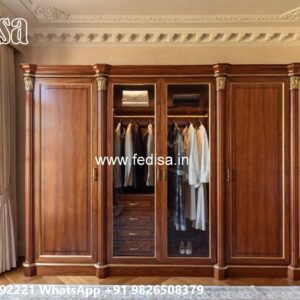 Stylish Wardrobe Design with Contemporary Storage No-8375