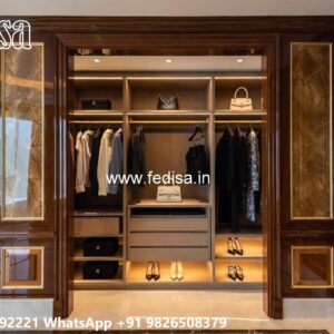 Traditional Wooden Wardrobe Design for Homes No-8694