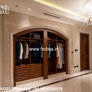Handcrafted Wooden Wardrobe Design Inspiration No-8708