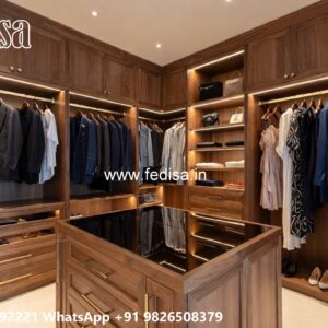 Classic Wardrobe Design with Carved Doors No-8723