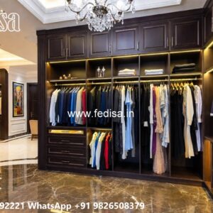 Elegant Master Bedroom Wardrobe Design No-8724