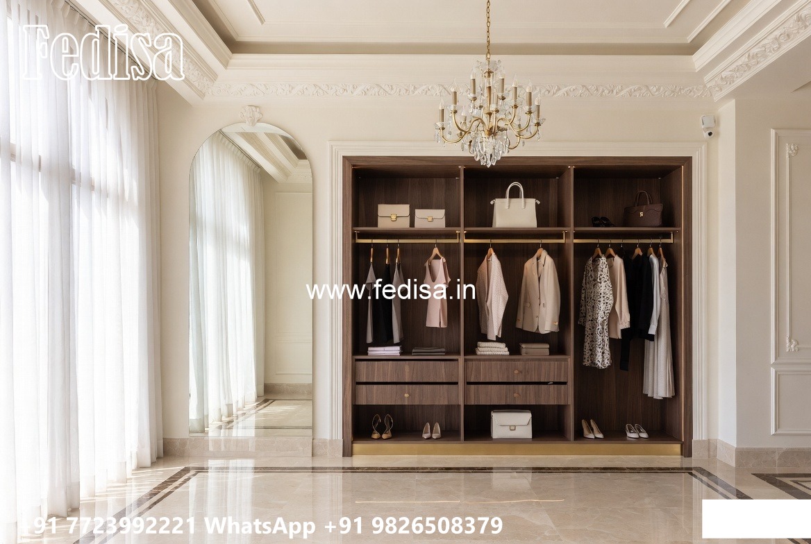 Classic Wardrobe Design with Gold Accents No-8727