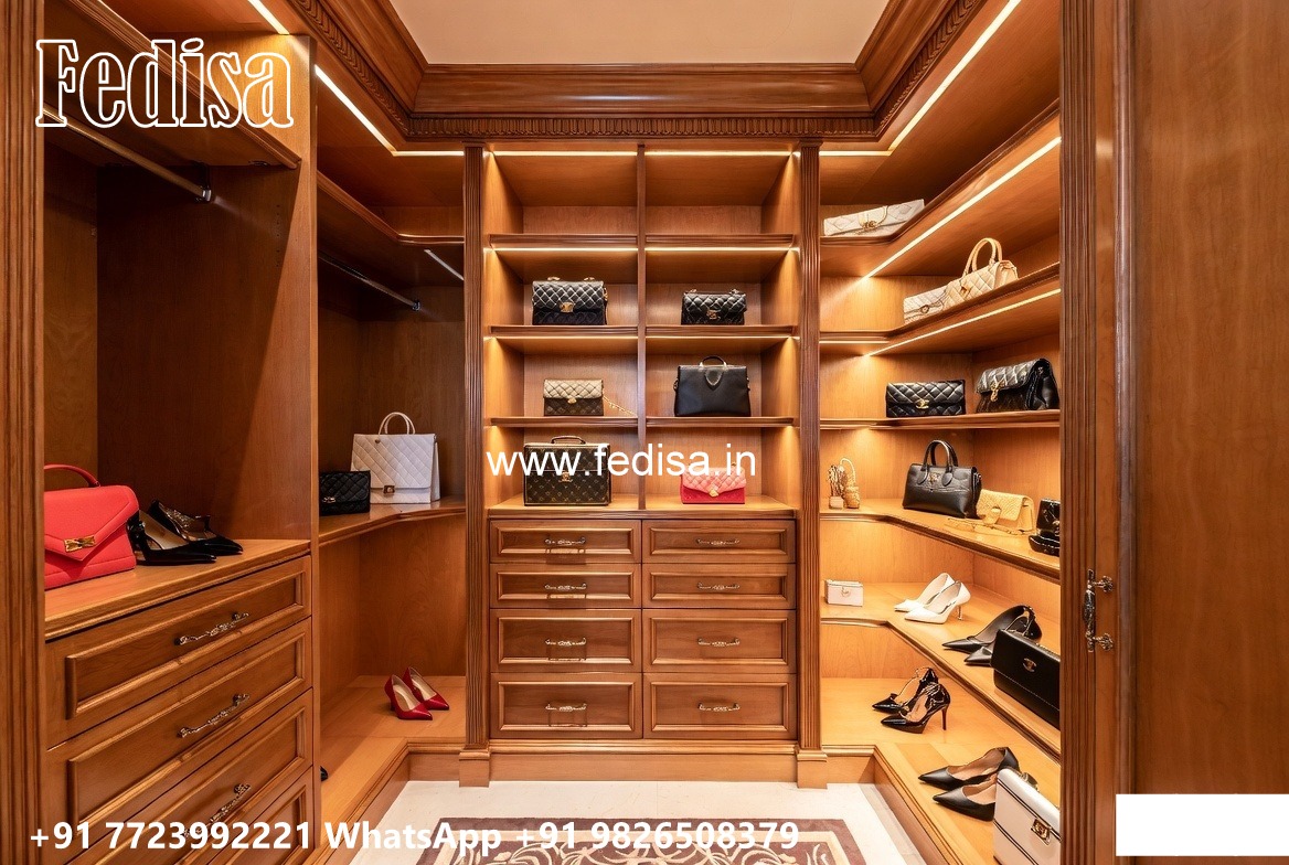 Wooden Wardrobe Design with Classic Elegance No-8740