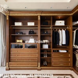 Luxury Classic Wardrobe with Mirror Panels No-8749