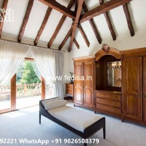 Traditional Wardrobe Design with Custom Features No-8773