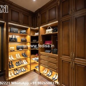 Elegant Wooden Wardrobe for Luxury Homes No-8774