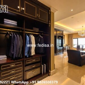 Elegant Closet Design with Wooden Finish No-8800