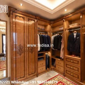 Vintage Wooden Wardrobe with Elegant Finish No-8809