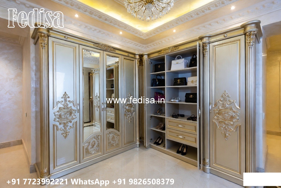 Classic Wooden Wardrobe with Elegant Decor No-8822