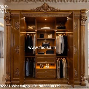 Classic Wardrobe Design with Decorative Accents No-8829