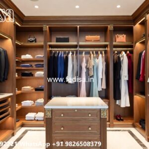 Traditional Wooden Wardrobe with Elegant Touch No-8830
