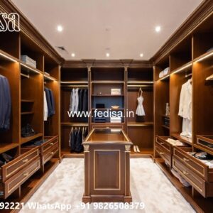 Classic Wardrobe Design with Stylish Storage No-8852
