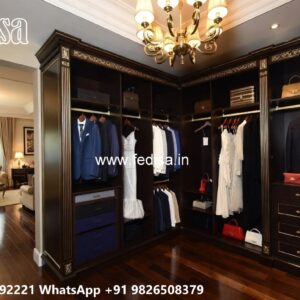 Elegant Bedroom Closet with Wooden Beauty No-8853