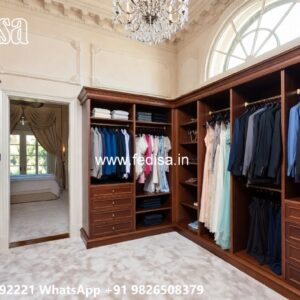 Classic Wooden Wardrobe with Mirror Beauty No-8856