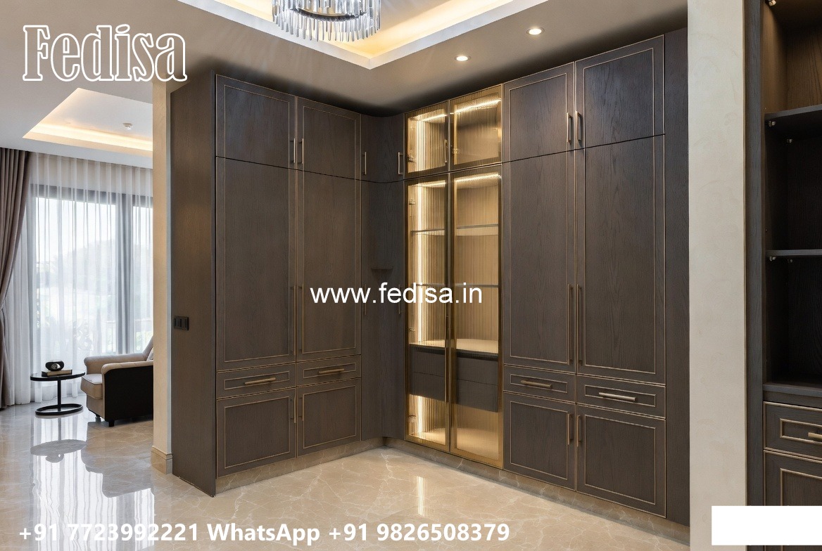 Classic Wardrobe Design with Elegant Shelving No-8860
