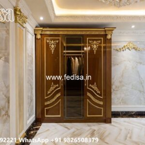Royal Wooden Closet with Artistic Craftsmanship No-8861