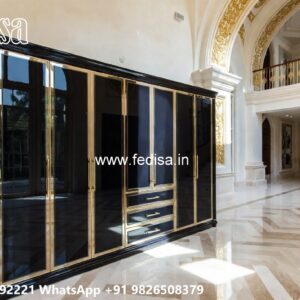 Elegant Wooden Closet with Vintage Charm No-8869