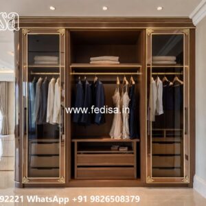 Premium Wooden Closet with Classic Finish No-8888