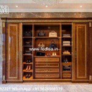 Vintage Wardrobe Design with Decorative Features No-8890