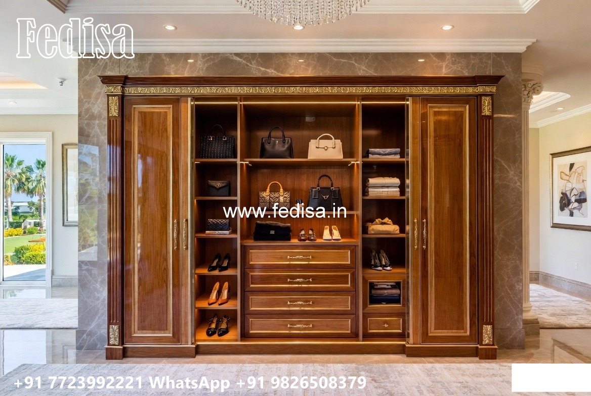 Vintage Wardrobe Design with Decorative Features No-8890