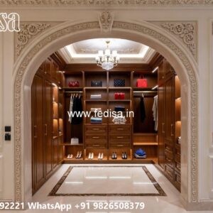 Premium Wooden Wardrobe with Artistic Details No-8910