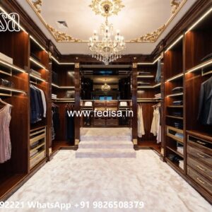 Traditional Wardrobe Design with Elegant Mirrors No-8911