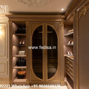 Elegant Bedroom Wardrobe with Vintage Appeal No-8913