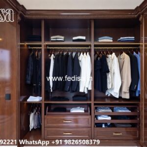 Elegant Wooden Wardrobe with Timeless Charm No-8919