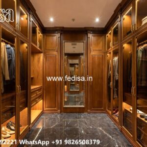 Elegant Wardrobe Design with Premium Wood Beauty No-8956