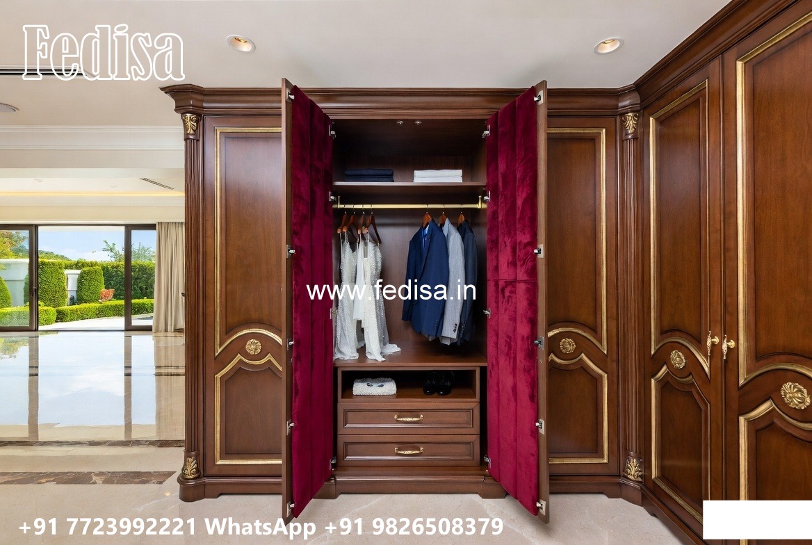Timeless Wooden Wardrobe with Artistic Finish No-8972